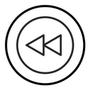 Rewind Previous Back arrow icon