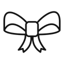 Ribbon bow icon