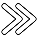 Right Double Chevron Arrow icon