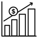 Rise price icon