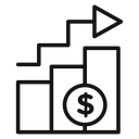 Rise price icon