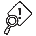 Risk analysis icon