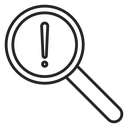 Risk analysis icon