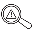 Risk analysis icon
