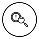 Risk analysis icon