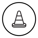 Road cone icon