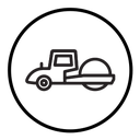 Road roller icon