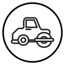 Road roller icon