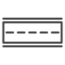 Road Black Outline icon