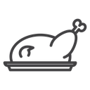 Roasted turkey icon