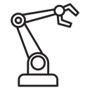 Robot arm icon