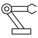 Robot arm icon