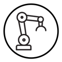 Robot arm icon