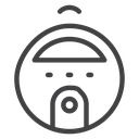 Robot vacuum cleaner icon
