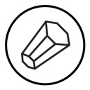 Rock stone crystal icon