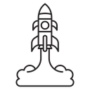 Rocket launch icon
