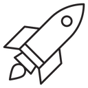 Rocket launch icon
