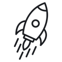 Rocket launch 2 icon