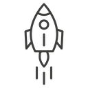 Rocket launch icon