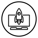 Rocket Spaceship Startup icon