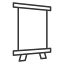 Roll up banners icon