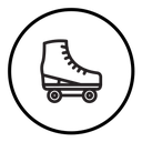 Roller skates icon