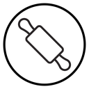 Rolling pin icon