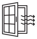 Room ventilation icon