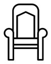 Royal throne icon