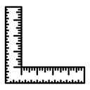 Ruler combined icon