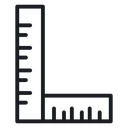 Ruler combined 3 icon