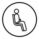 Safety belt icon