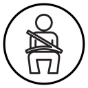 Safety belt icon