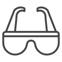 Safety glasses icon