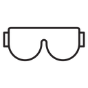 Safety goggles icon