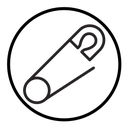 Safety pin icon