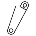 Safety pin icon