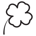 Saint patrick Leaf clover icon