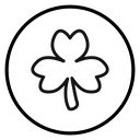Saint patrick Leaf clover icon