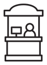 Sales booth icon