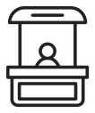 Sales booth icon