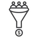 Sales funnel 5 icon
