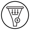 Sales funnel icon