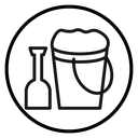 Sand bucket icon