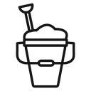 Sand bucket icon