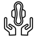 Sanitary pad icon