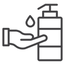 Sanitize hands icon
