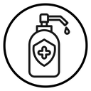 Sanitizer Black Outline icon