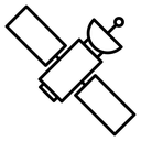 Satellite Black Outline icon