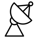 Satellite dish 4 icon